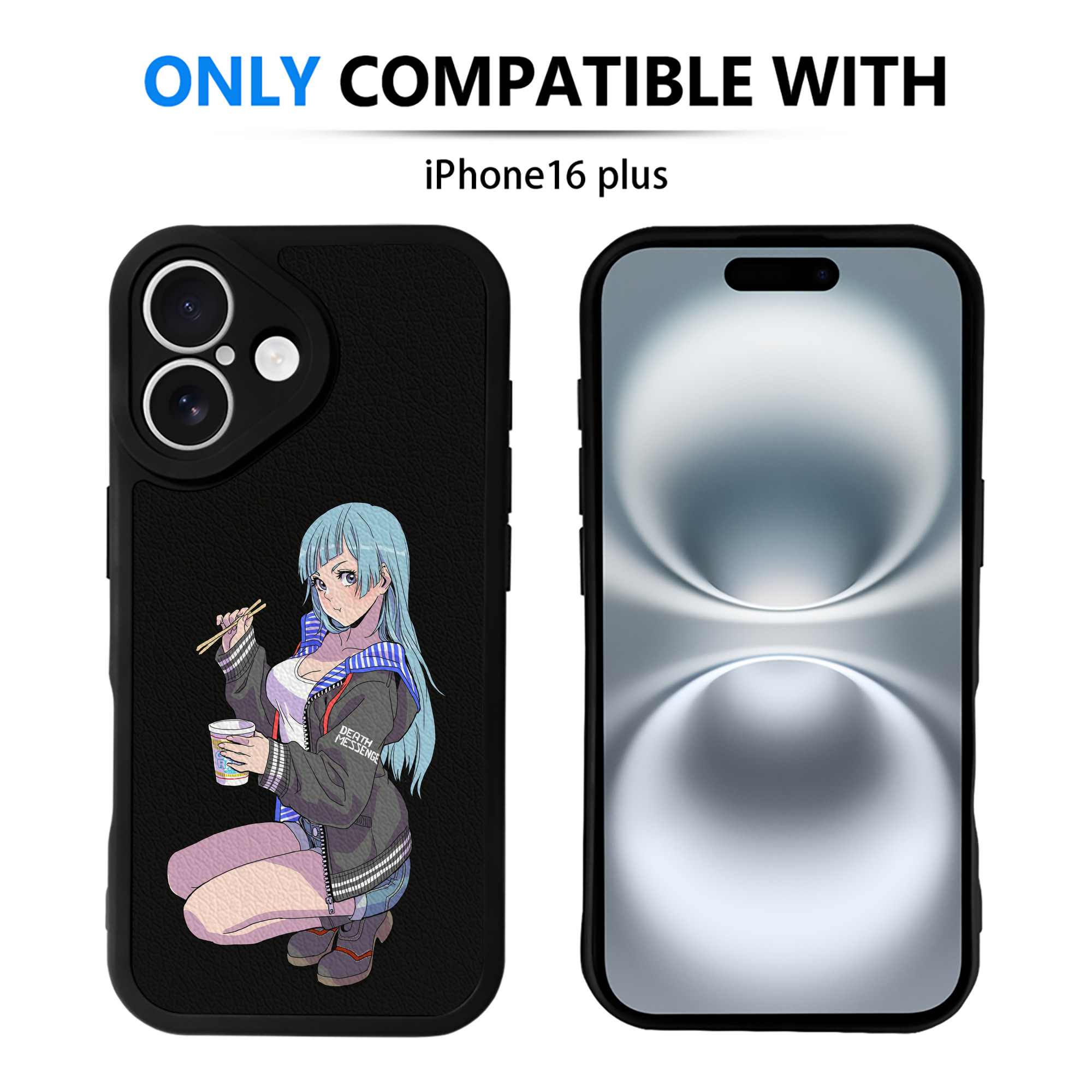 （画像用） 呪術廻戦 Jujutsu Kaisen 【iPhone 16シリーズ対応】シリコンスマホケース（レザー調） 材質：シリコン